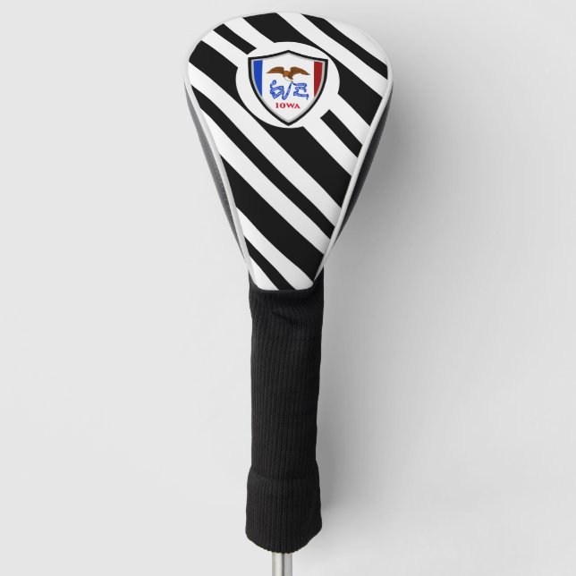 Iowa flag golf head cover (Front)