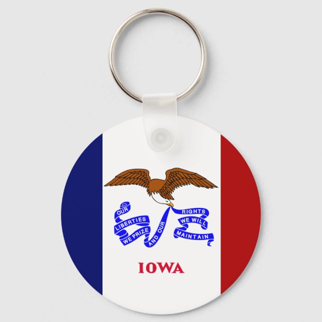 Iowa flag key ring (Front)