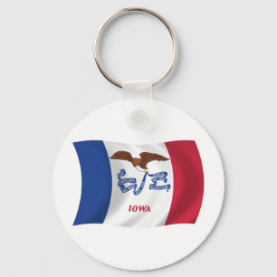 Iowa Flag Keychain