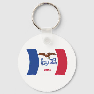 Iowa Flag Keychain