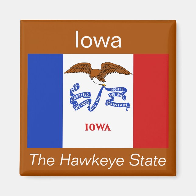 Iowa Flag Magnet (Front)