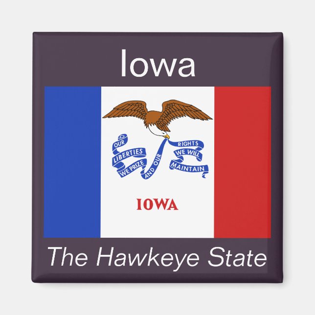 Iowa Flag Magnet (Front)