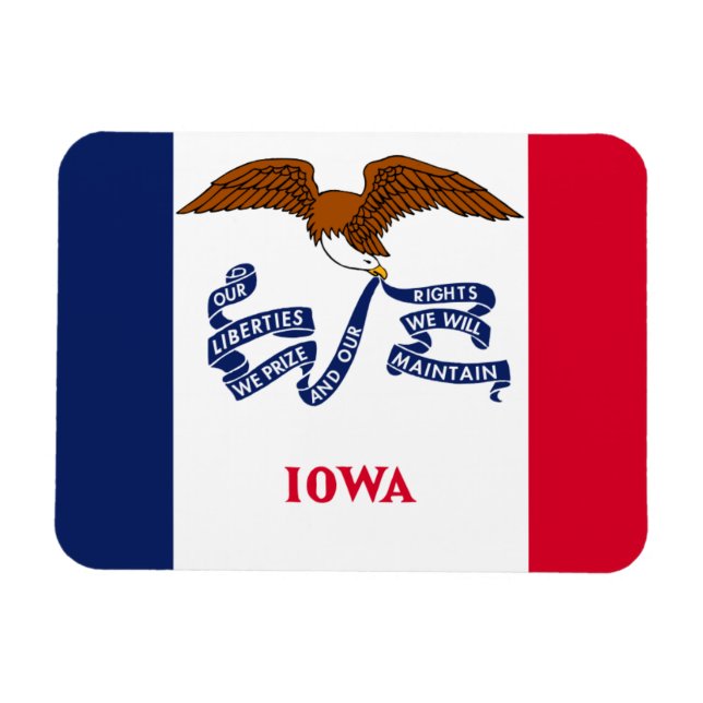 Iowa Flag Magnet (Horizontal)
