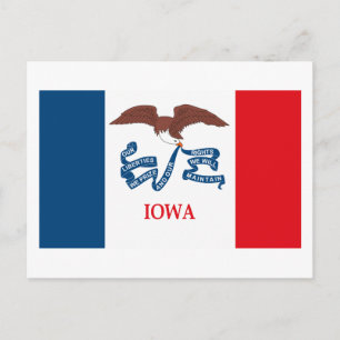 Iowa Flag Postcard
