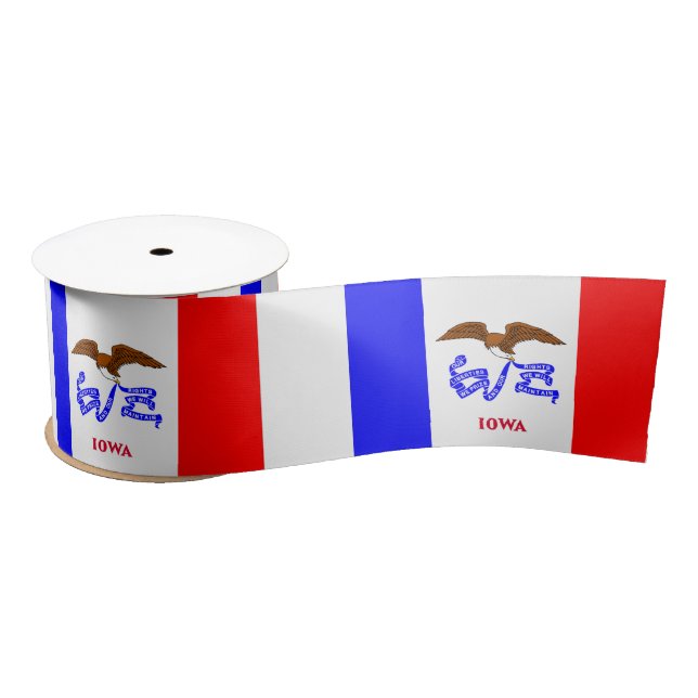 Iowa flag satin ribbon (Spool)
