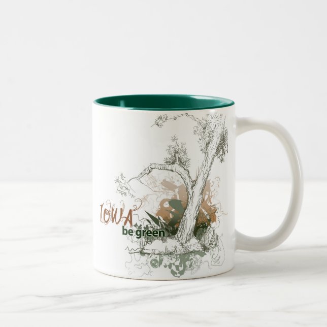 Iowa Green Tree Mug (Right)