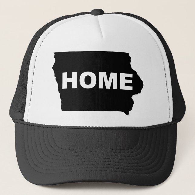 Iowa Home Away From State Ball Cap Hat (Front)