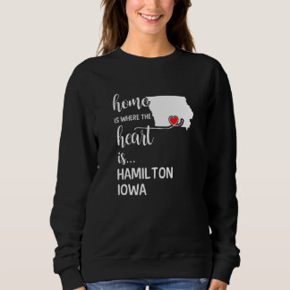 Iowa Home Is Where The Heart Is Hamilton County Sweatshirt