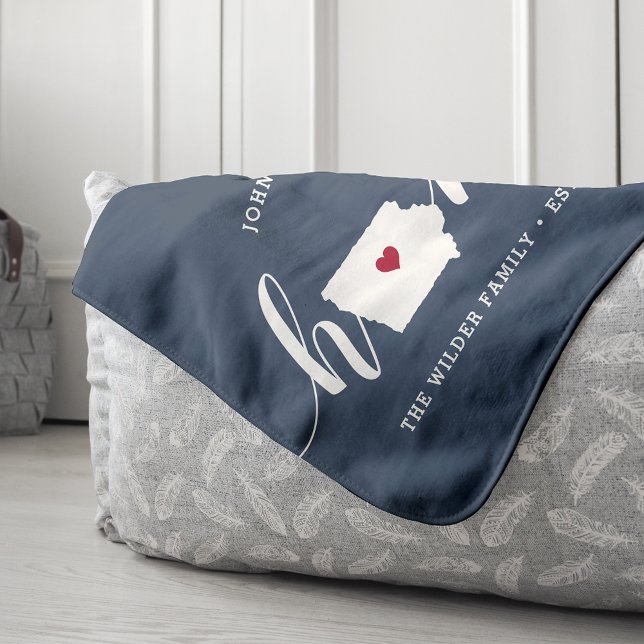 Iowa Home State Personalised Sherpa Blanket (Creator Uploaded)