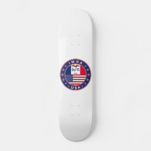 Iowa, Iowa sticker, bag, clock Skateboard