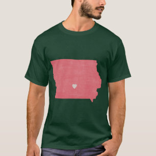Iowa Love in Coral T-Shirt
