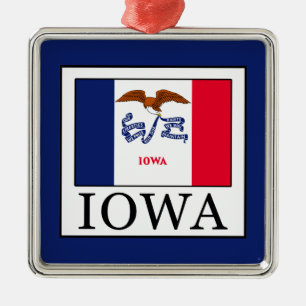 Iowa Metal Ornament