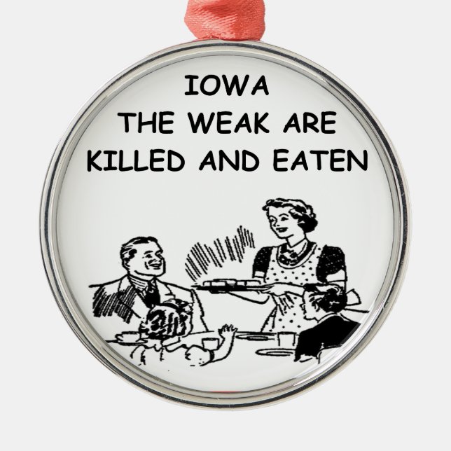 IOWA METAL TREE DECORATION (Front)