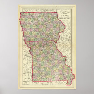 Iowa, Missouri Poster