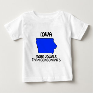 Iowa - More Vowels Than Consonants Baby T-Shirt