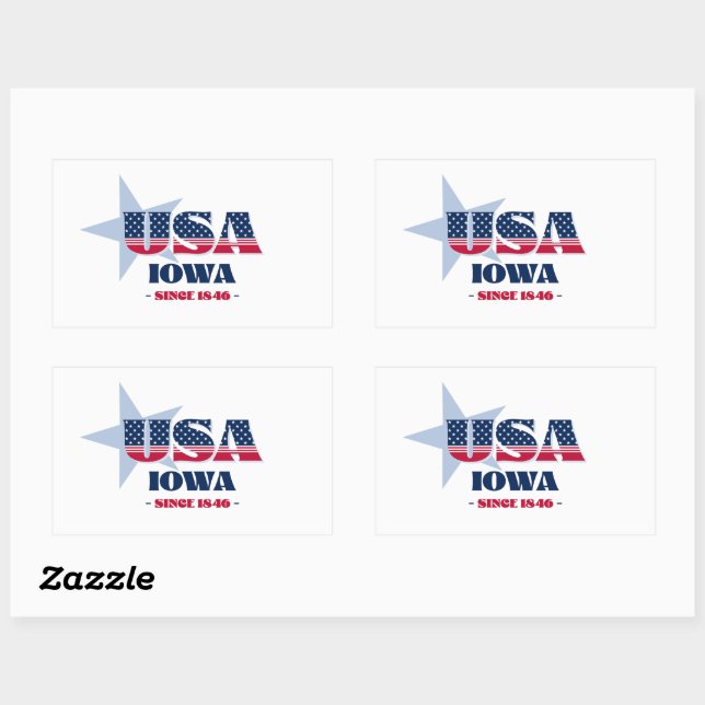Iowa My Home State Sticker (Sheet)
