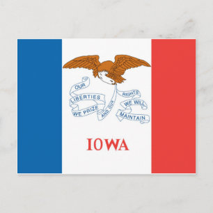 Iowa  Official State Flag Postcard