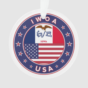 Iowa Ornament
