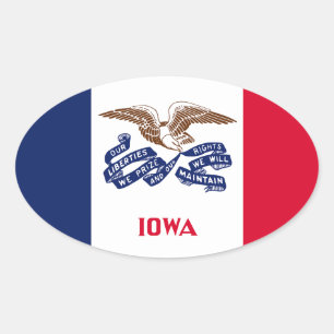 Iowa Oval Sticker