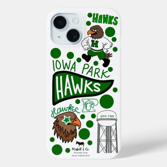 Iowa Park Case-Mate iPhone Case (Back)
