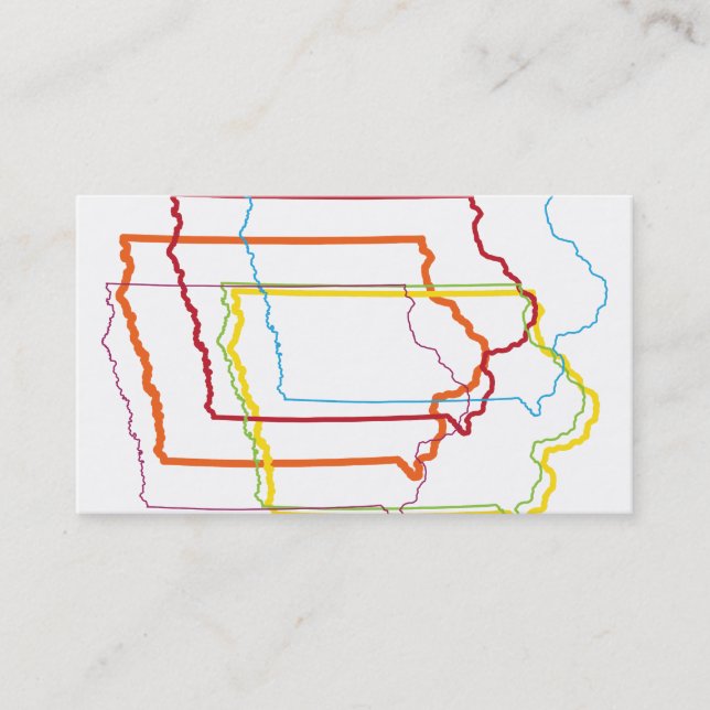iowa pride blur business card (Front)