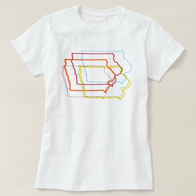 iowa pride blur T-Shirt (Design Front)