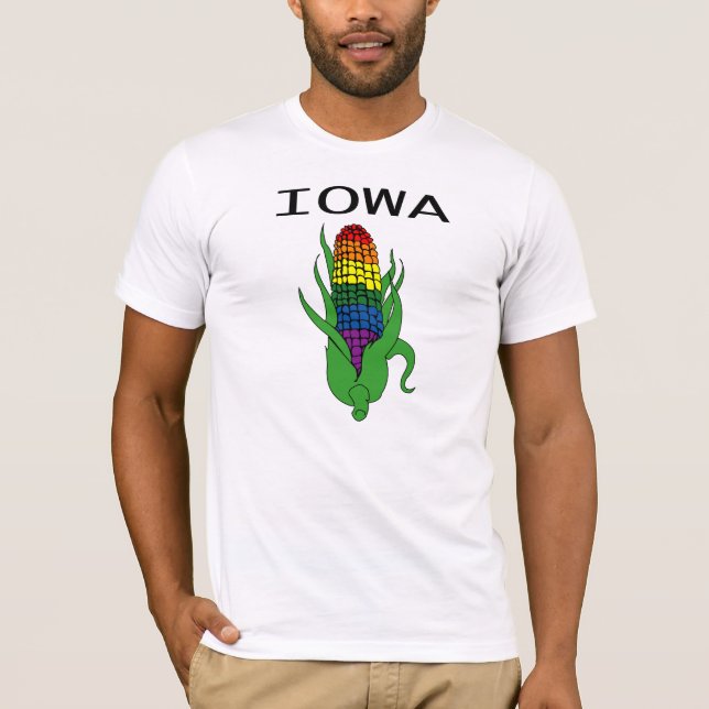 Iowa rainbow corn T-Shirt (Front)