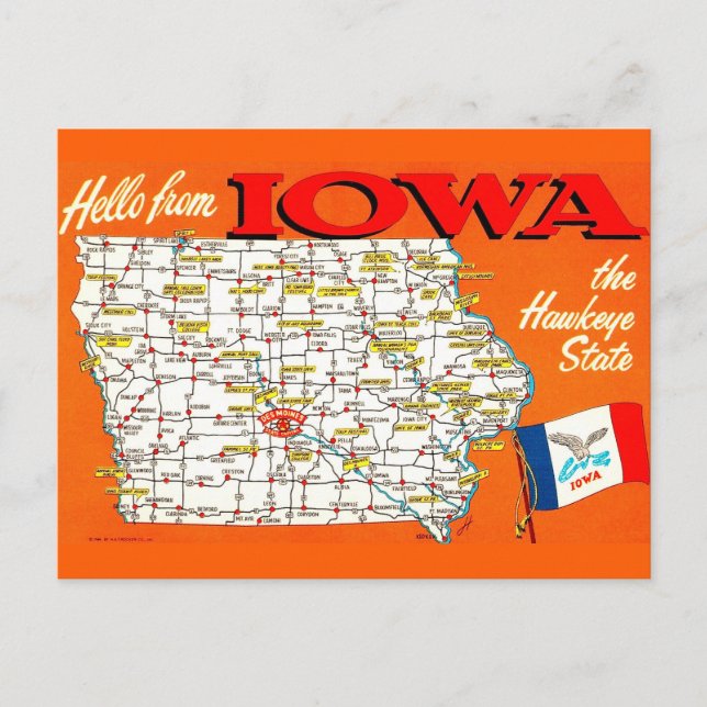 Iowa Roadmap Postcard (Front)