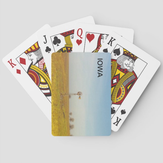 iowa scenes playing cards (Back)