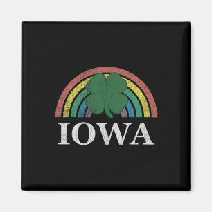 Iowa Shamrock St. Patrick's Day Saint Paddy's Iris Magnet