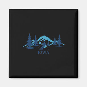 Iowa Ski Resort Skiing Skier Magnet
