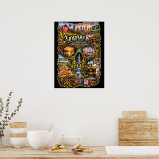 Iowa Skull Art Print | State of Mind