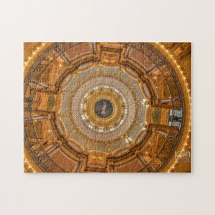 Iowa State Capitol Dome in Des Moines, Iowa. Jigsaw Puzzle
