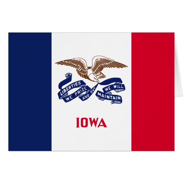 Iowa State Flag (Front Horizontal)
