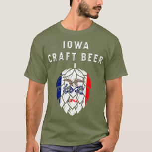 Iowa State Flag Craft Beer Beer Lovers White T-Shirt