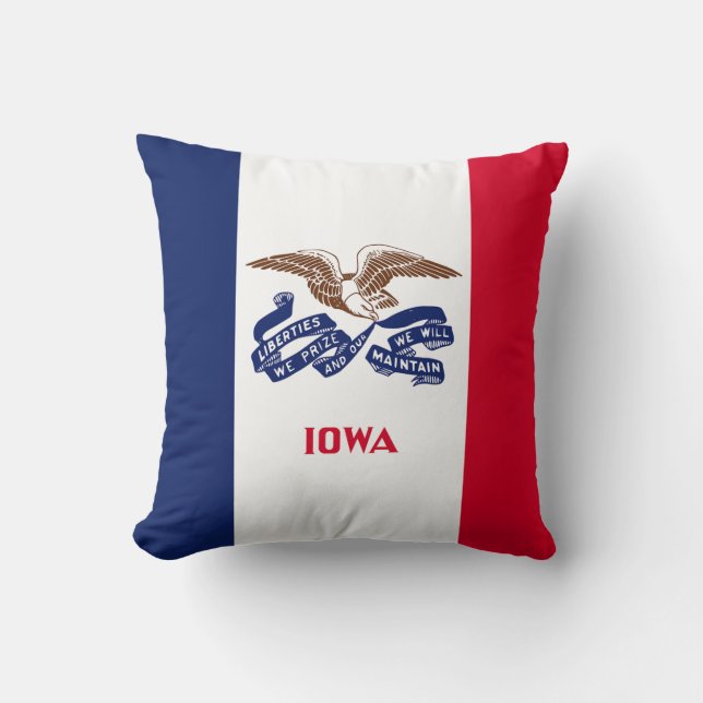 Iowa State Flag Cushion (Front)