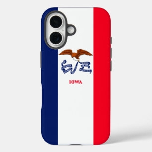 Iowa State Flag Design iPhone 16 Case