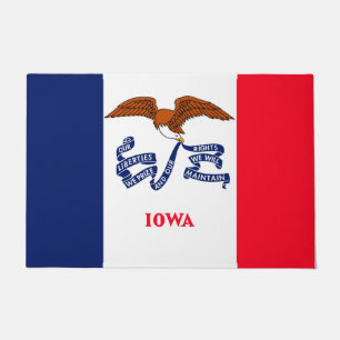 Iowa State Flag Design Doormat