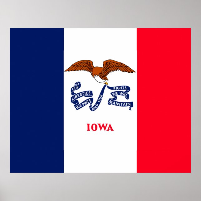 Iowa State Flag Design Poster (Front)