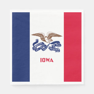 Iowa State Flag Napkin