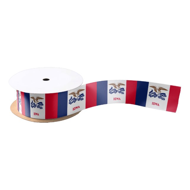 Iowa State Flag Satin Ribbon (Spool)