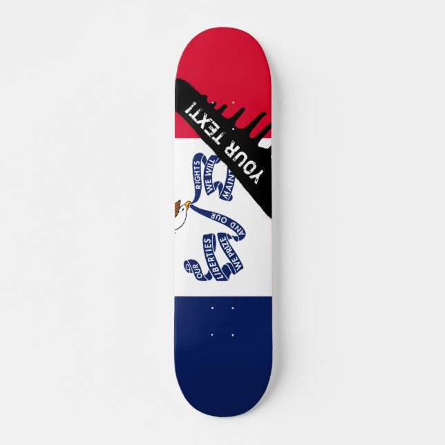 Iowa State Flag Skateboard (Front)