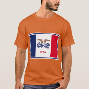 Iowa State Flag Stickers T-Shirt