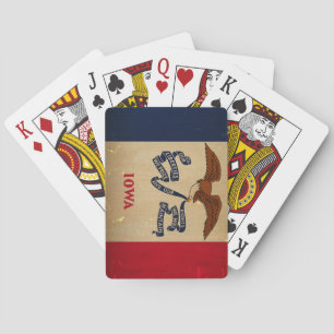 Iowa State Flag VINTAGE.png Playing Cards