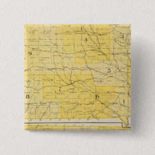 Iowa State Maps 15 Cm Square Badge