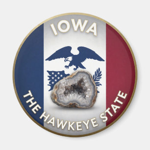  Iowa State Pride 🦅 Hawk Emblem Magnet
