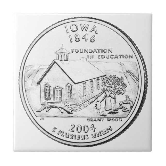 Iowa State Quarter Tile (Front)