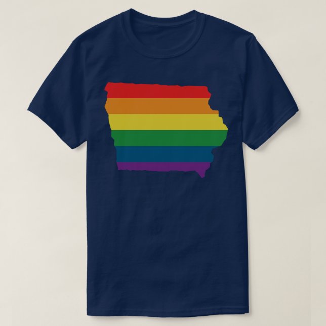 Iowa State Rainbow TShirt 1 (Design Front)