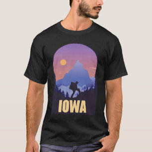 Iowa State USA Hiking Trip Souvenir T-Shirt