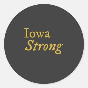 Iowa Strong Classic Round Sticker